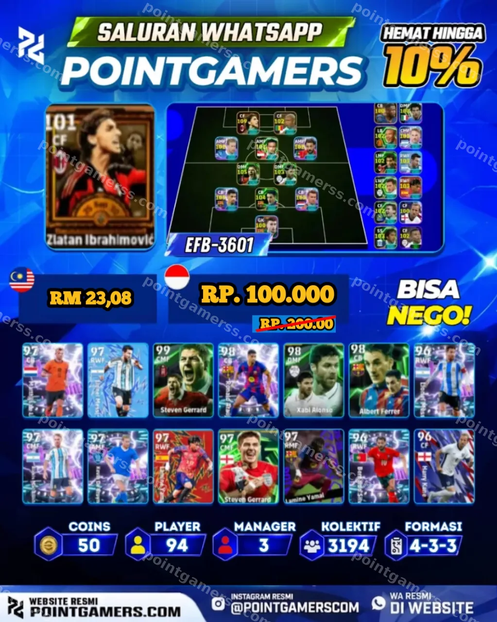 EFB-3601 - ZLATAN IBRAHIMOVIC 101