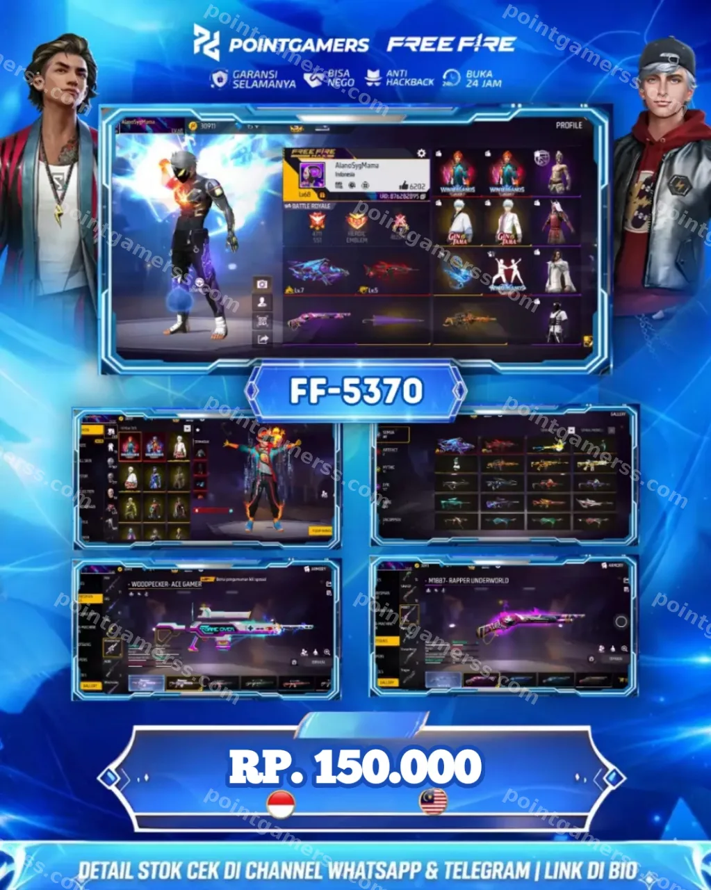FF-5370 - EVO : ADA 2, MAX 1, SG2 : 3 RADA UNGU MAMBA BUNNY