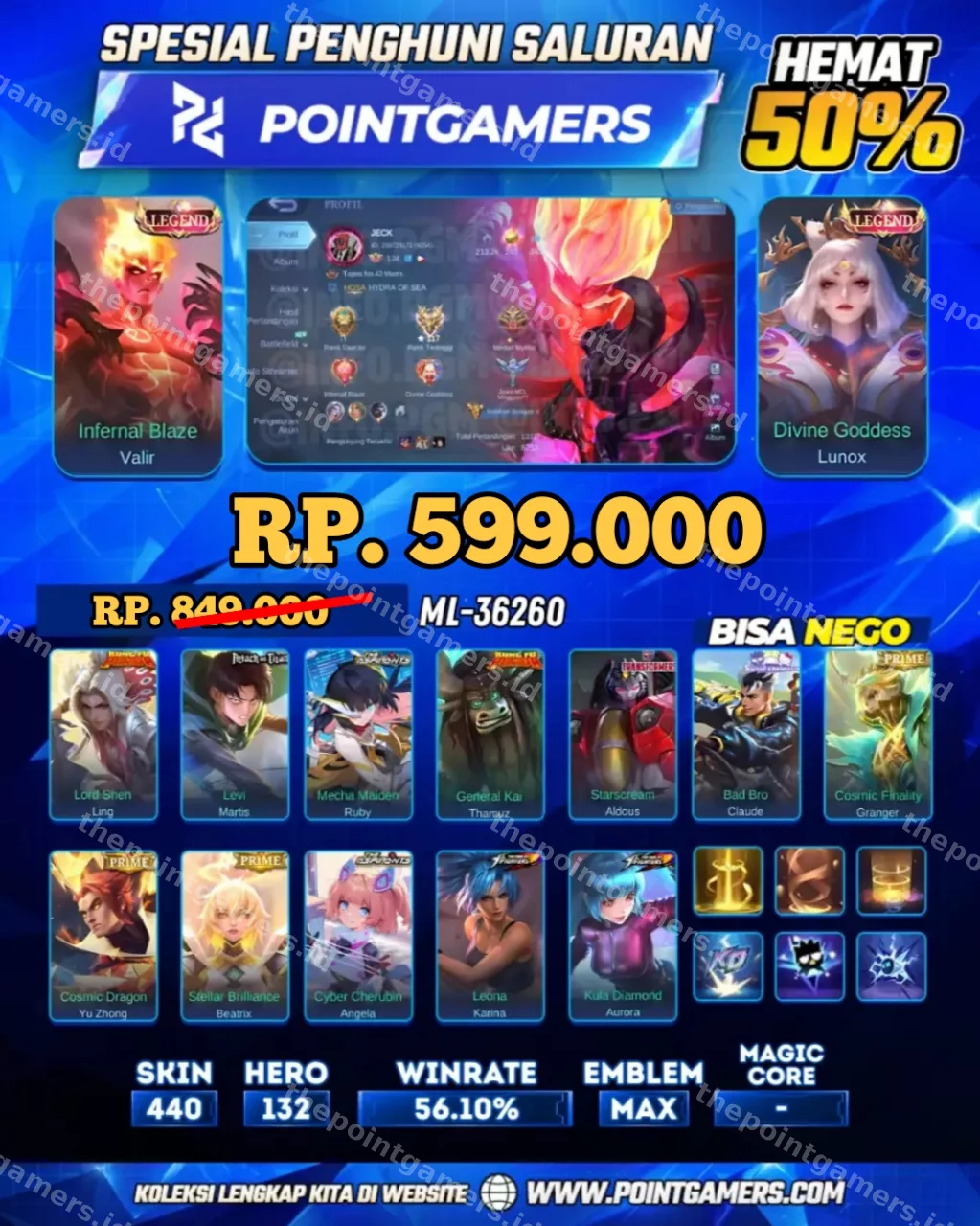 ML-36260 - VALIR LEGEND, LUNOX LEGEND