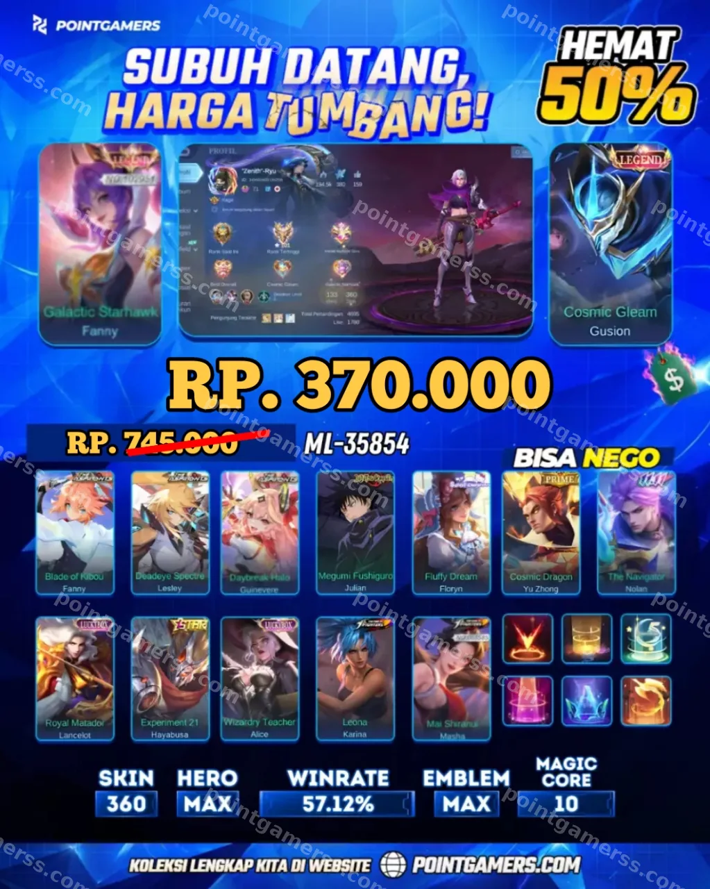 ML-35854 - FANNY LEGEND, GUSION LEGEND