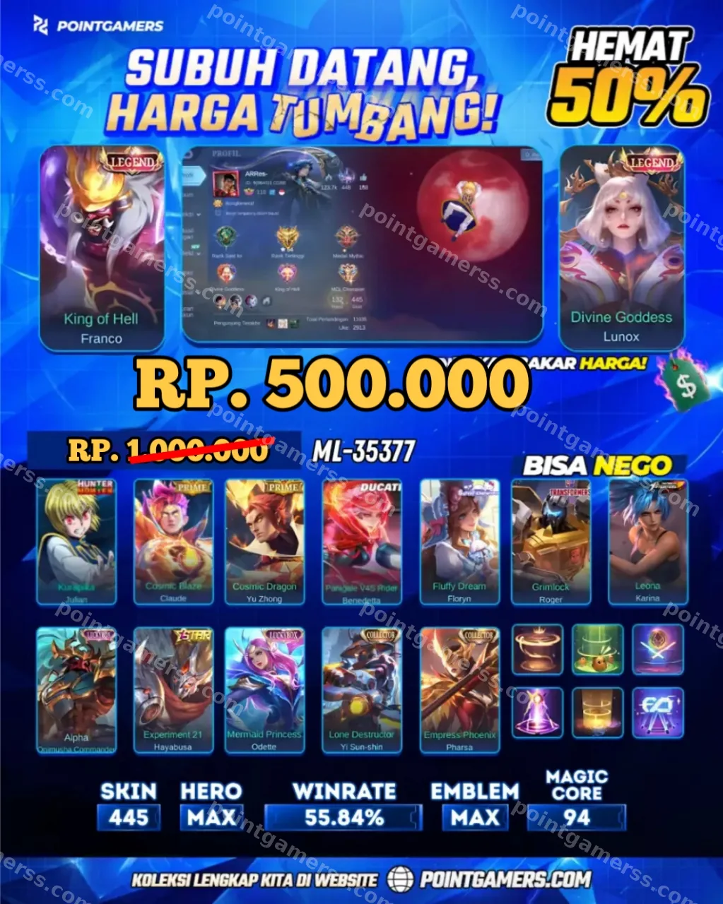 FRANCO LEGEND, LUNOX LEGEND 1