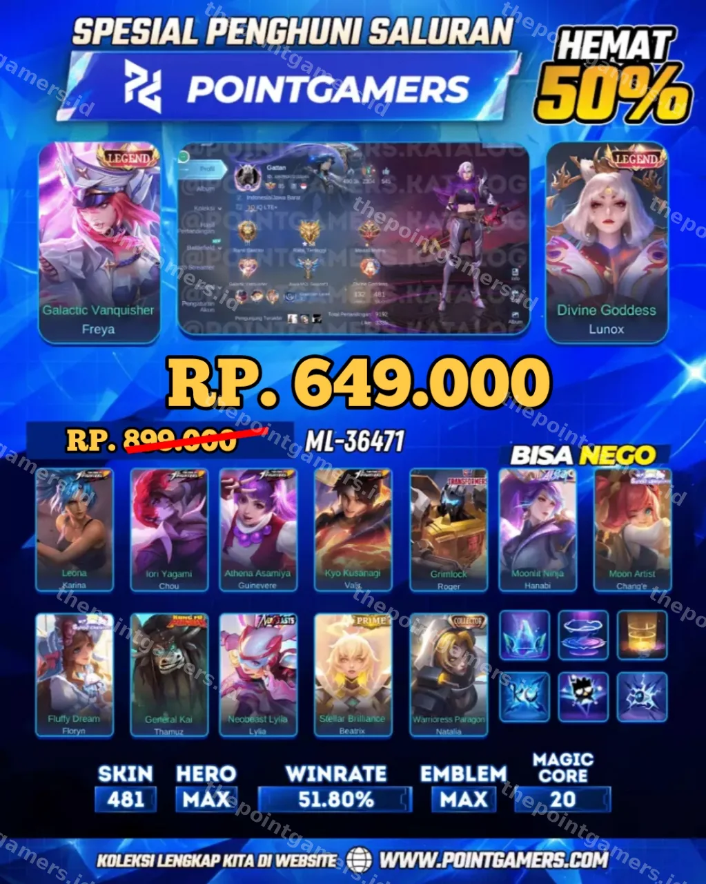 ML-36471 - LUNOX LEGEND, FREYA LEGEND