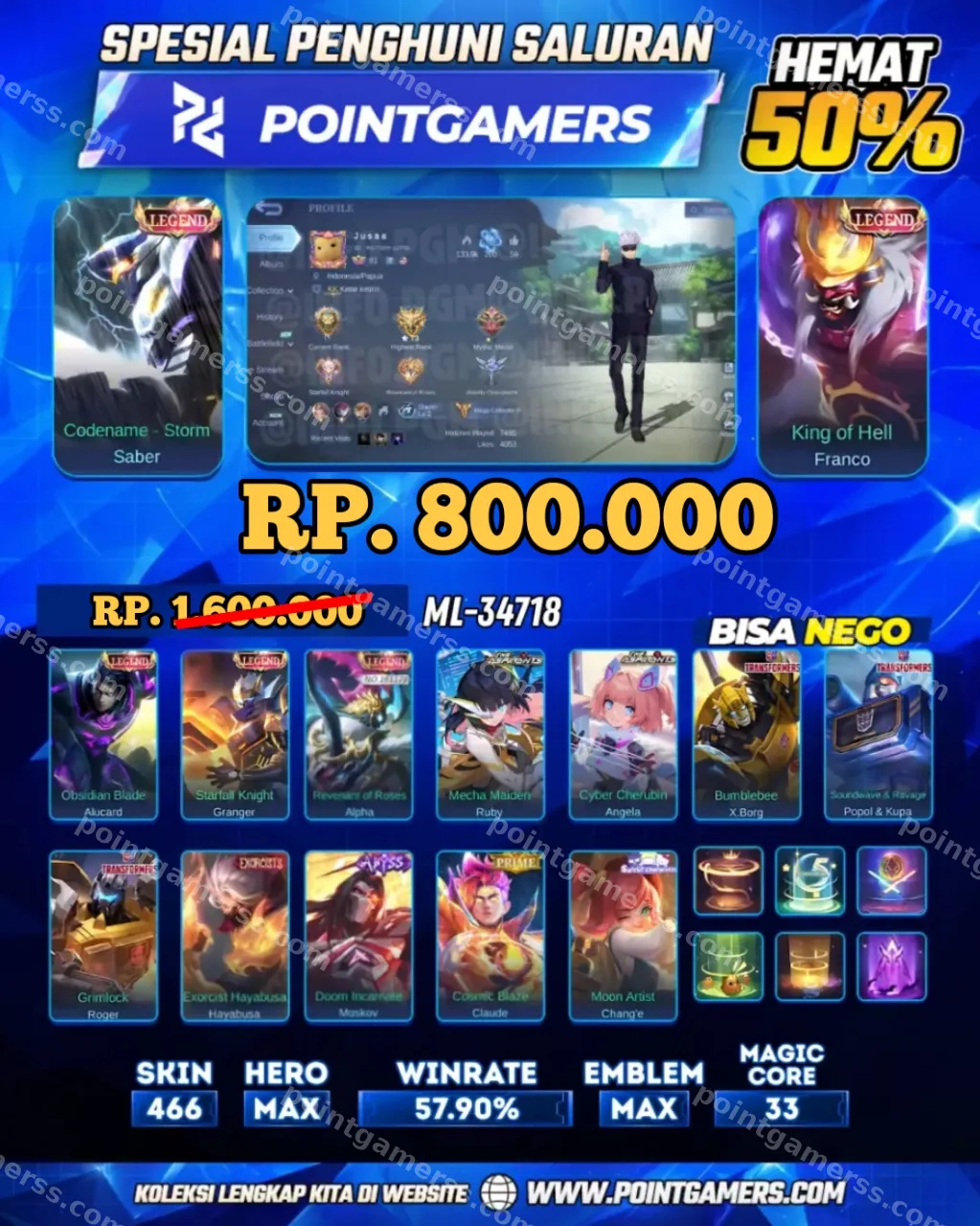 SABER LEGEND, FRANCO LEGEND 1