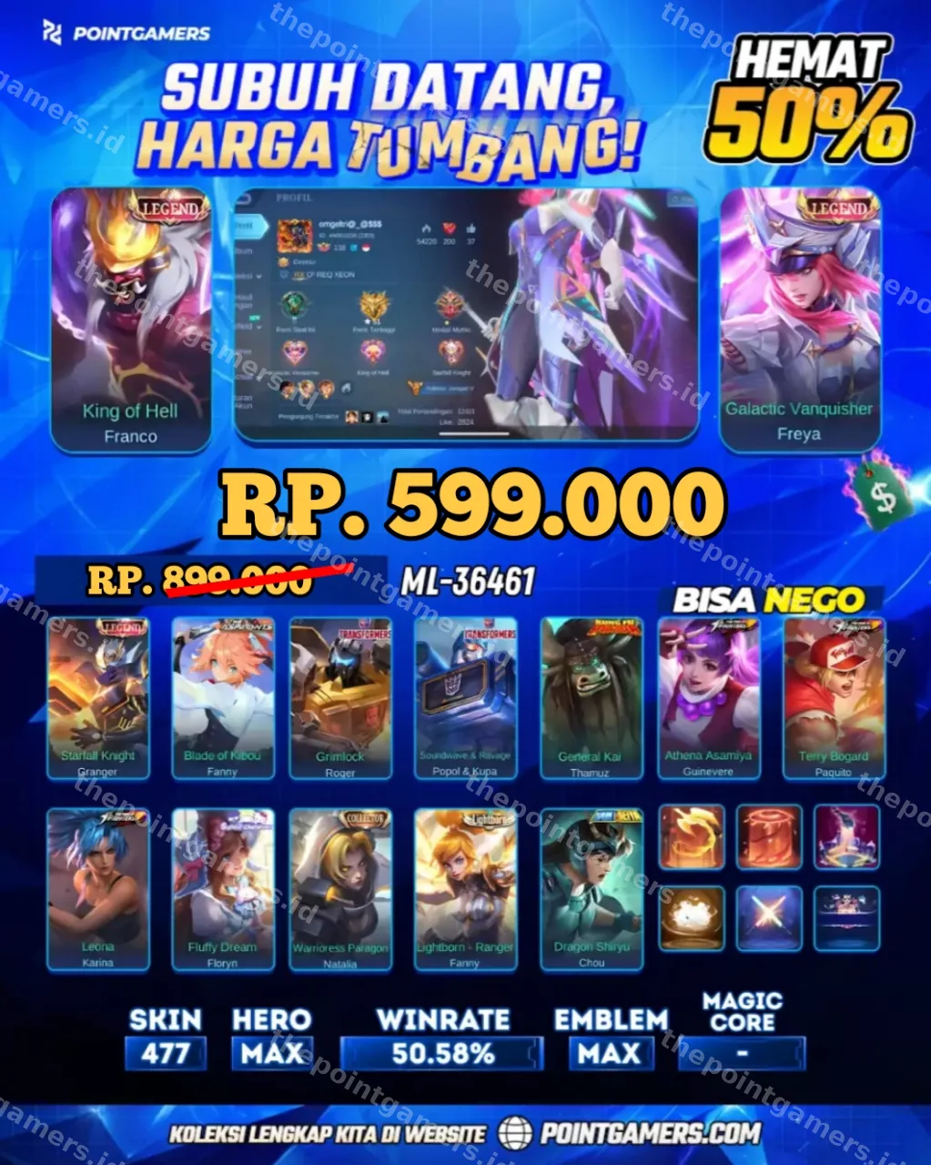 FRANCO LEGEND, FREYA LEGEND, GRANGER LEGEND 1