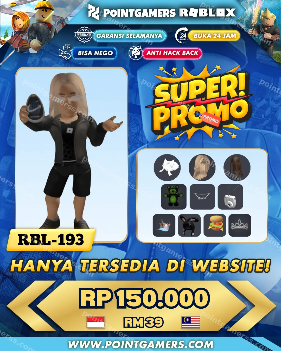 PROMO LEGENDARY CAP, CUTE LIL BLACK GOTH BUNNY HOOD 1
