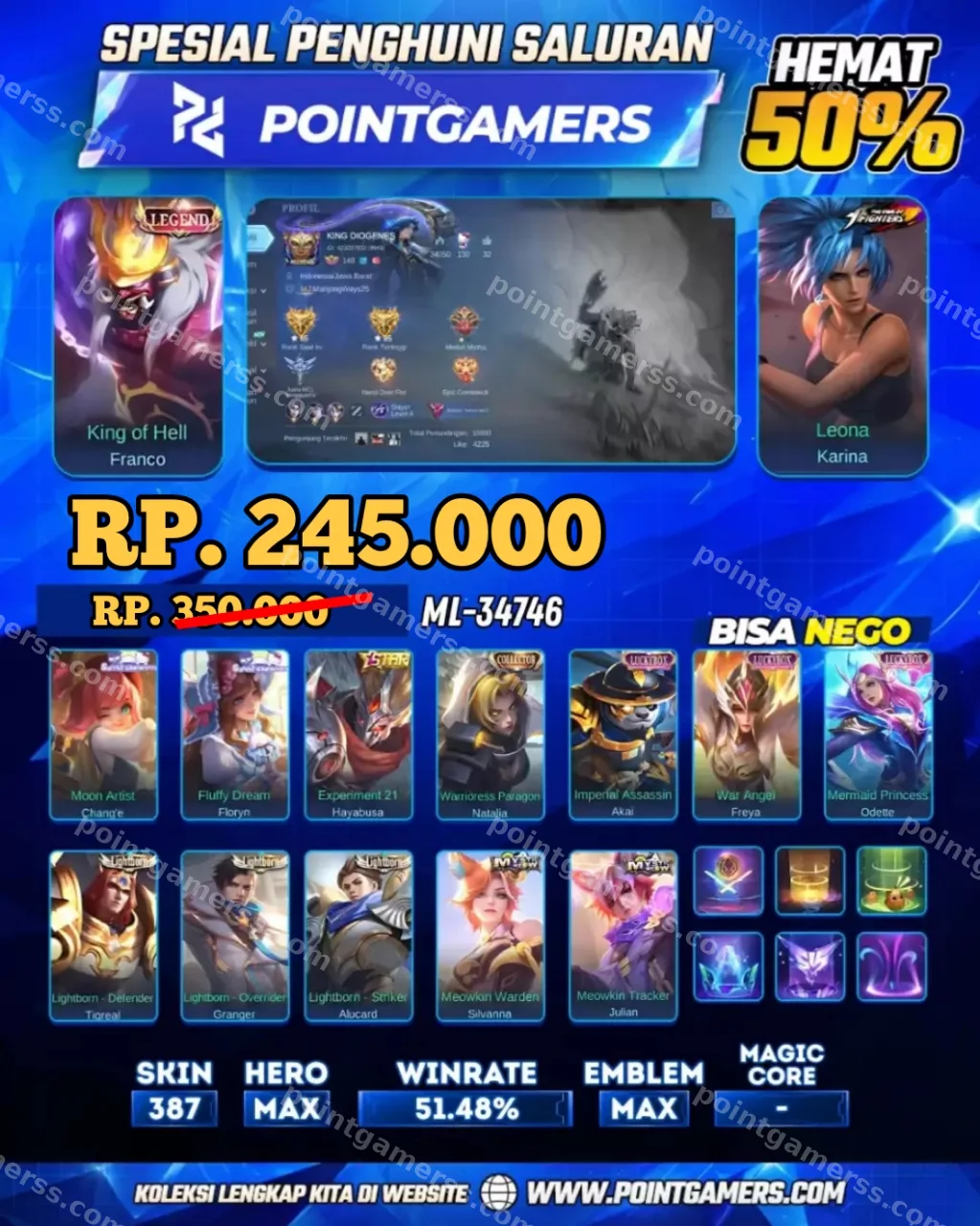 FRANCO LEGEND, CHANGE SANRIO 1