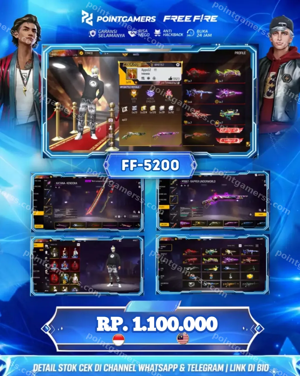 EVO : ADA 8 , MAX 5 OTW 6, SG2 : 6 RASA,UNGU, EVO, LUMUT, GOLDEN, MAMBA, BUNNY 1