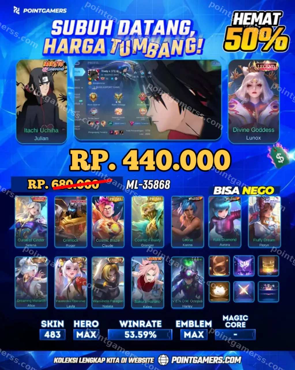 LUNOX LEGEND, JULIAN ITACHI 1