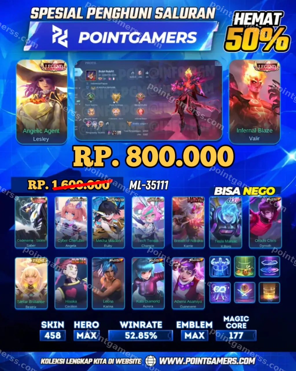 LESLEY LEGEND, VALIR LEGEND 1