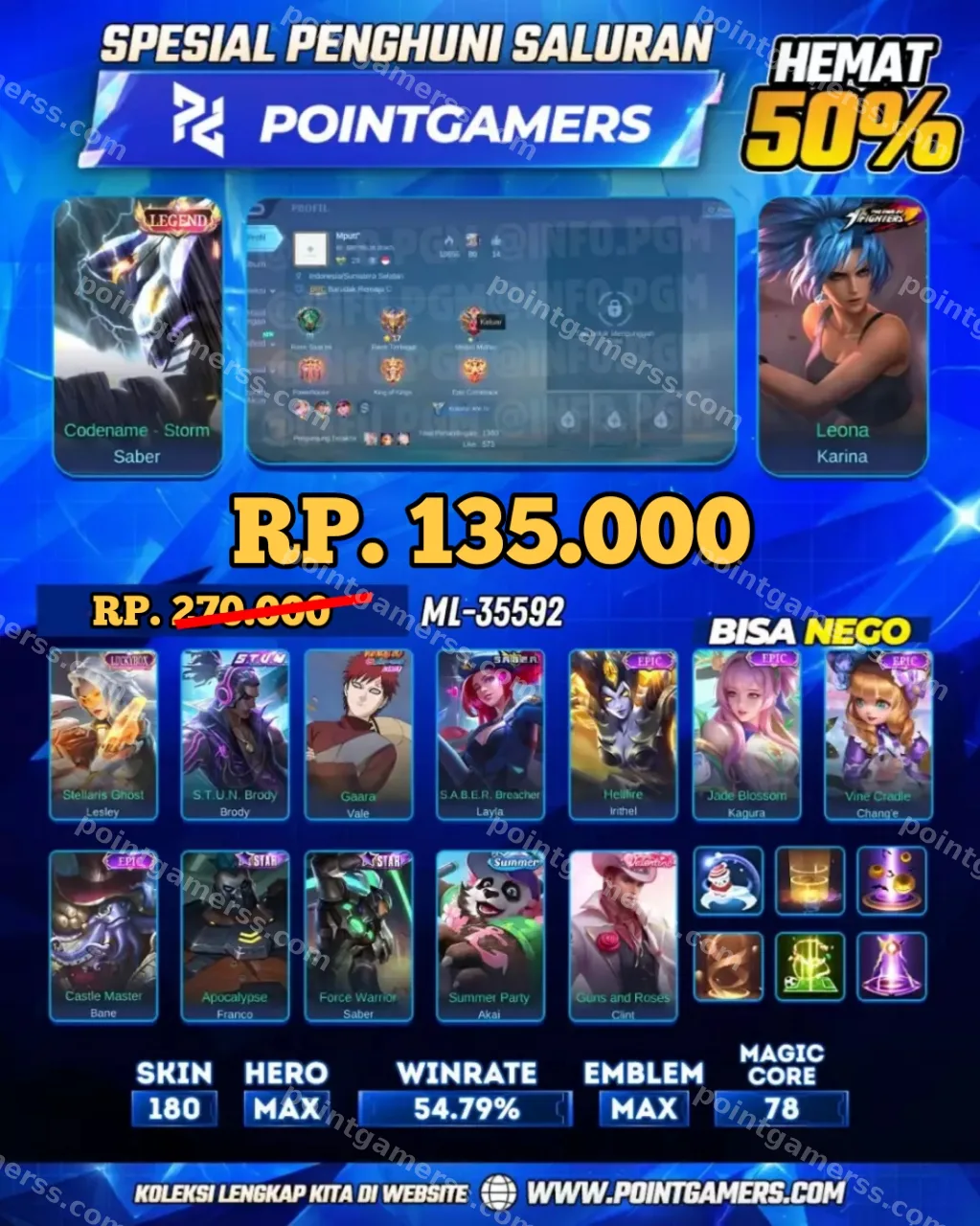 SABER LEGEND, LESLEY LUCKYBOX 1
