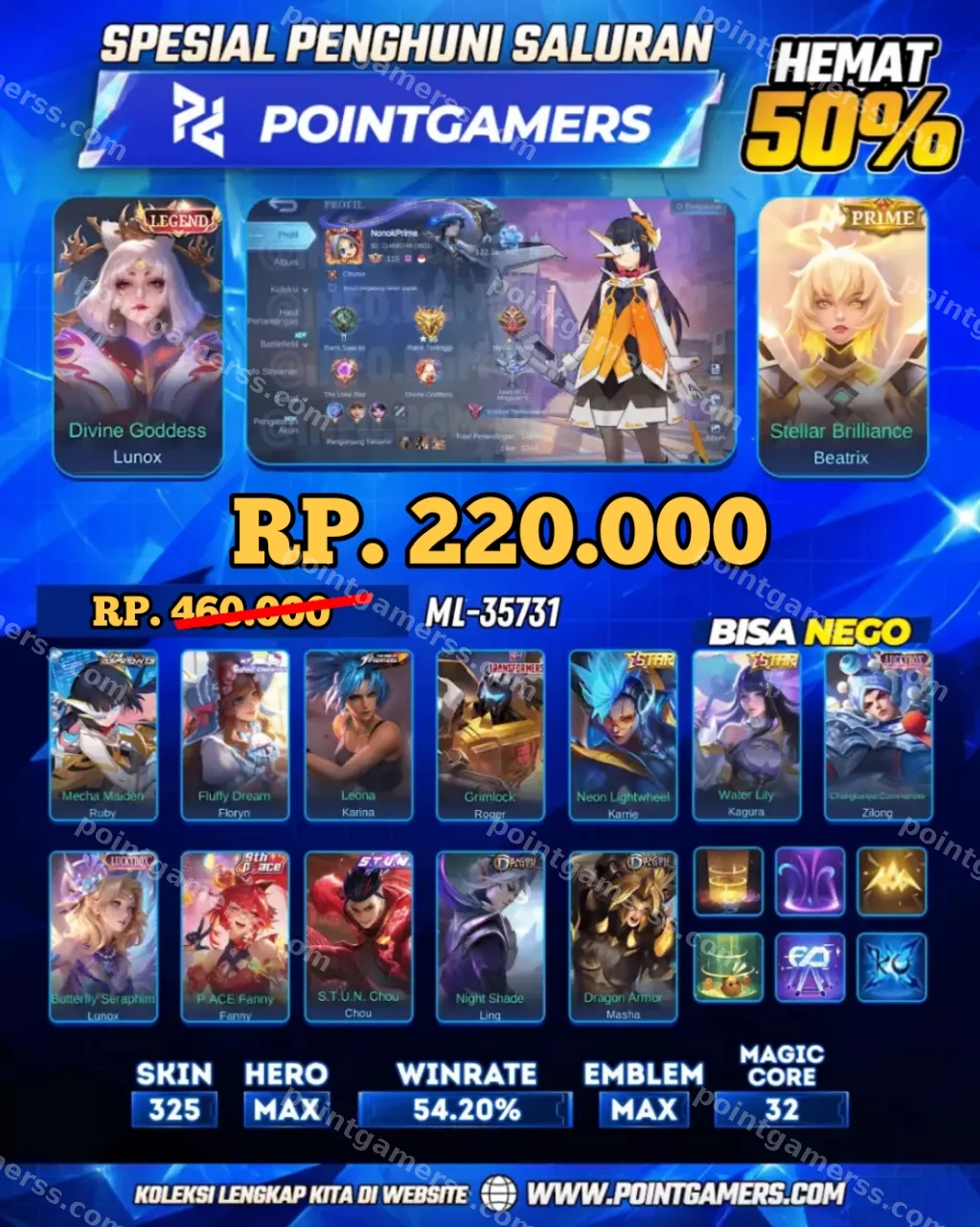 LUNOX LEGEND, BEATRIX PRIME 1