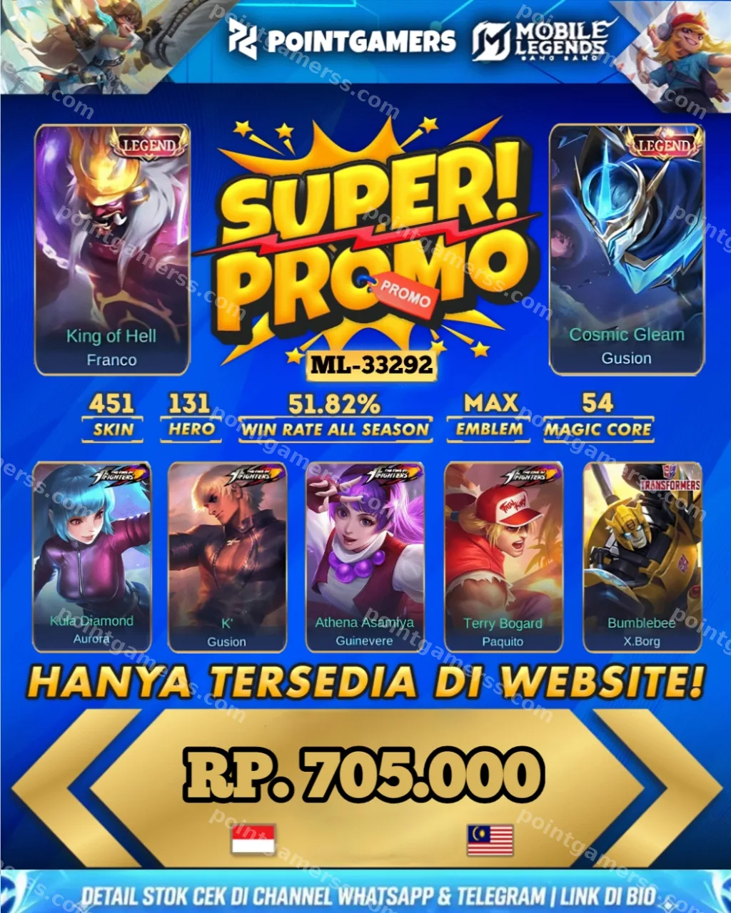PROMO FRANCO LEGEND, GUSION LEGEND 1