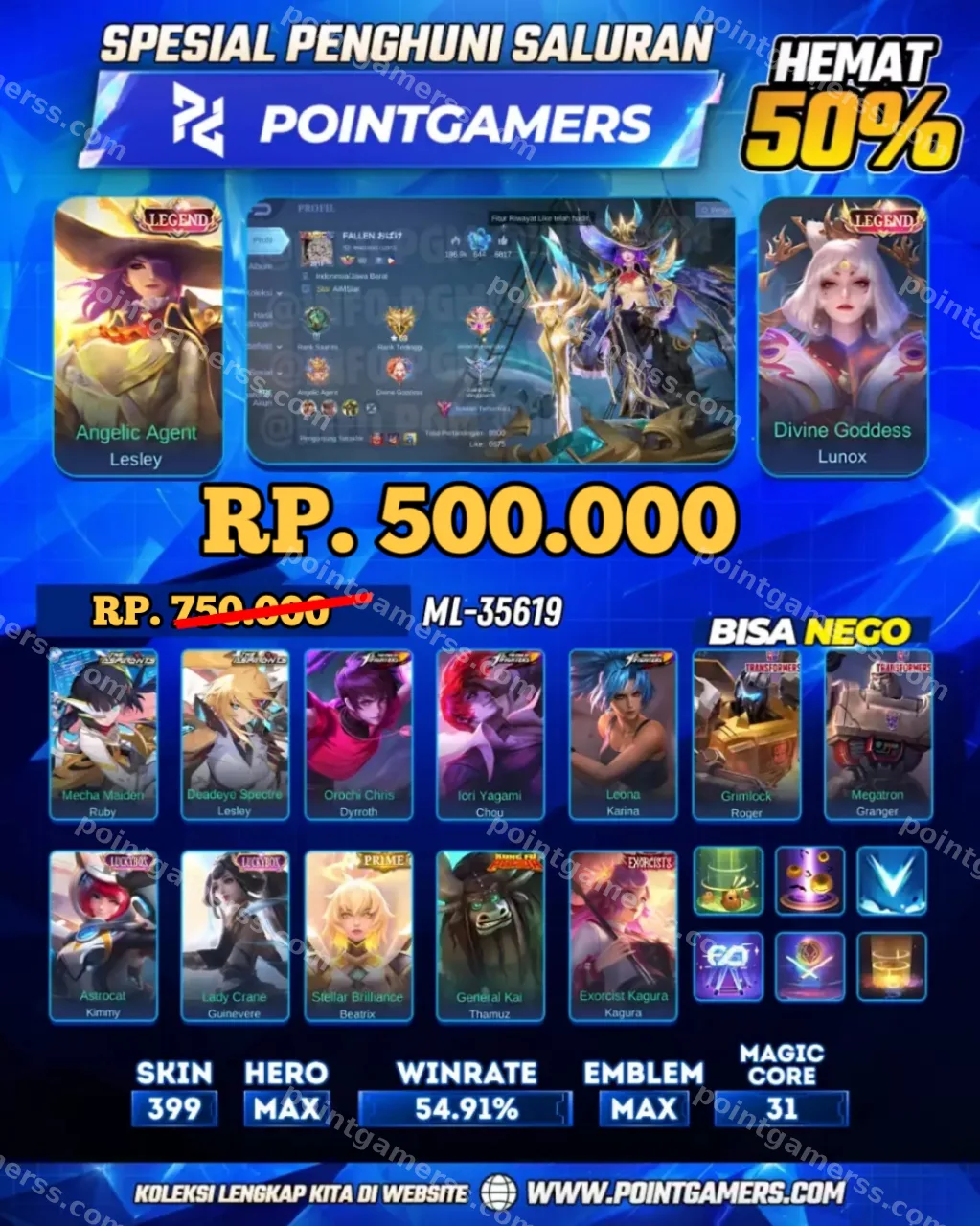 LESLEY LEGEND, LUNOX LEGEND 1