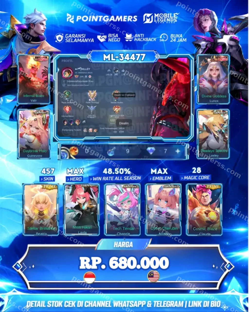 ML-34477 - VALIR LEGEND, LUNOX LEGEND