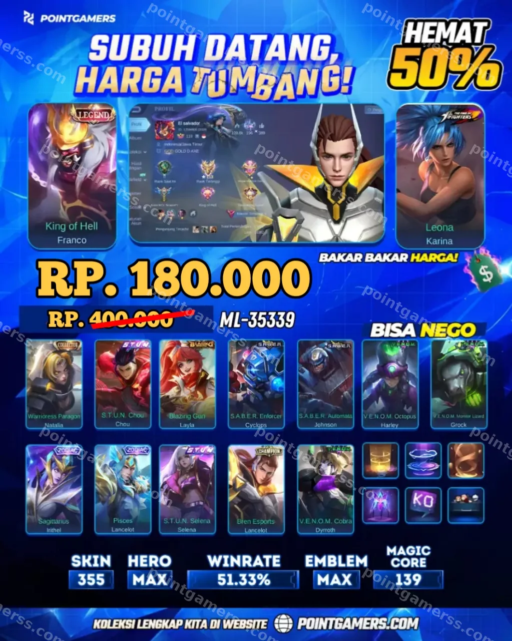 FRANCO LEGEND, KARINA KOF 1
