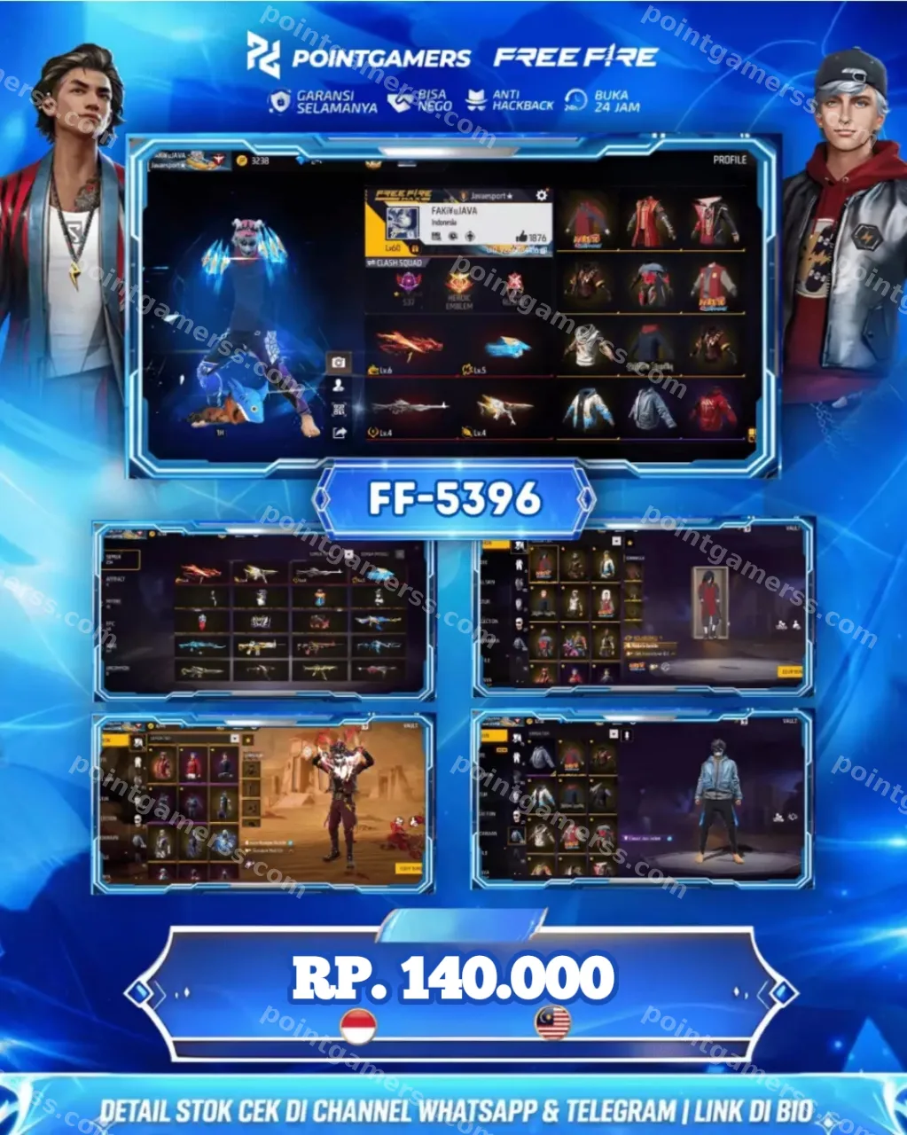 DETAIL AKUN "EVO 4 MAX 1 OTW 2, SG PELURU SUCI" 1