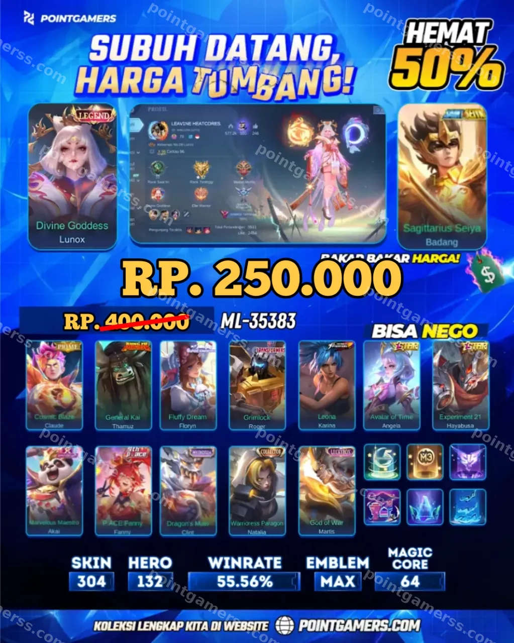 ML-35383 - LUNOX LEGEND, BADANG SAINT