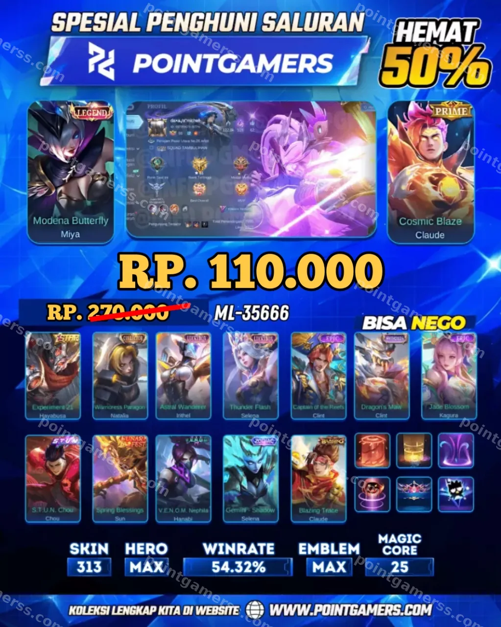 MIYA LEGEND, CLAUDE PRIME 1