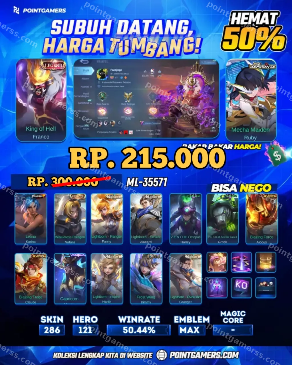 ML-35571 - FRANCO LEGEND, RUBY ASPIRANTS