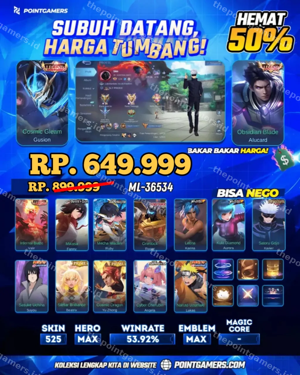 GUSION LEGEND, ALUCARD LEGEND 1