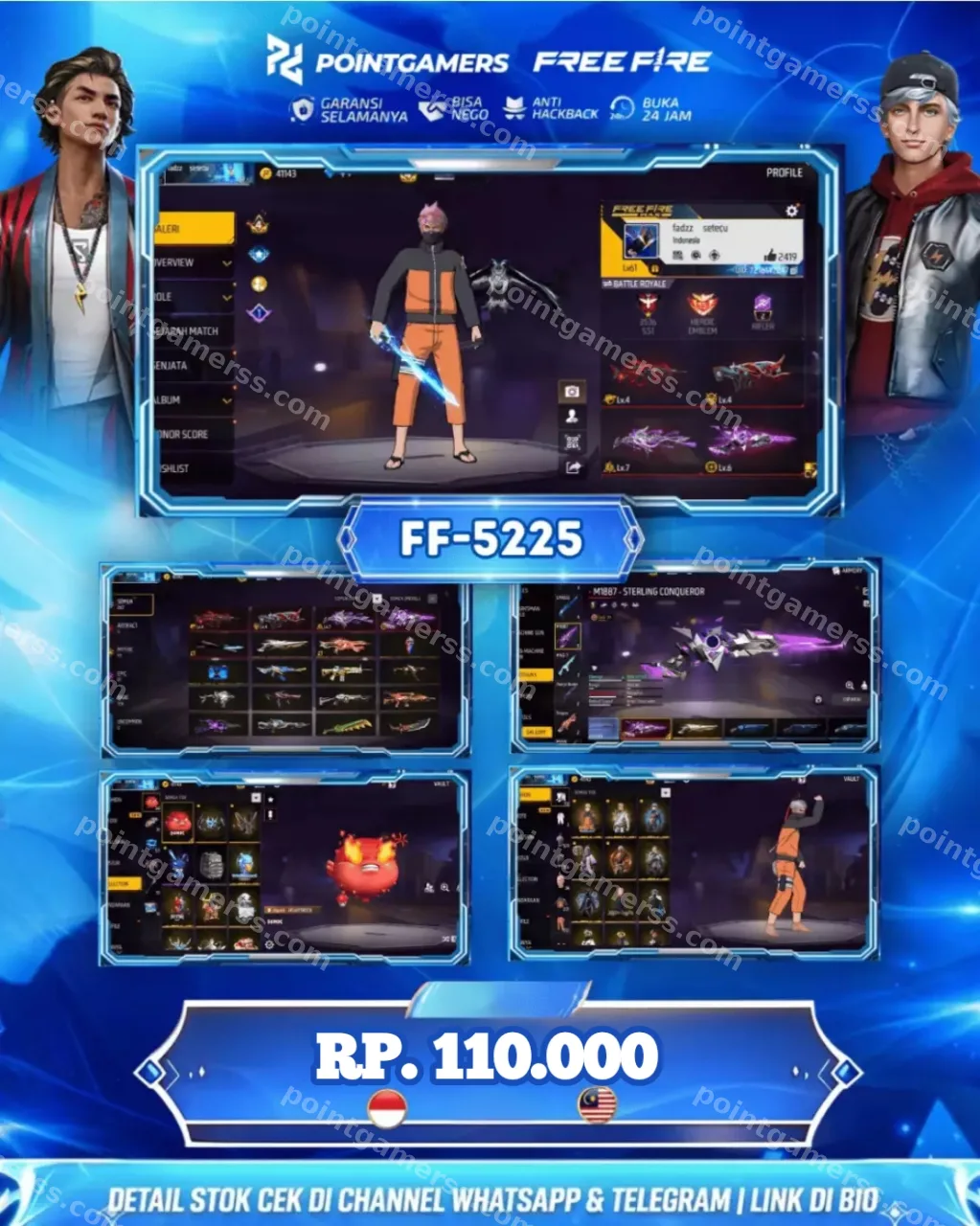 FF-5225 - EVO 4 MAX 1 OTW 2, SG2 5 RASA EVO GURUN MAMBA BUNNY PELURU SUCI