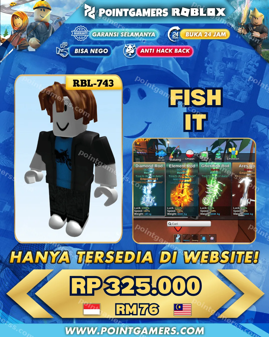 RBL-743 - 38 M COIN, LVL 637