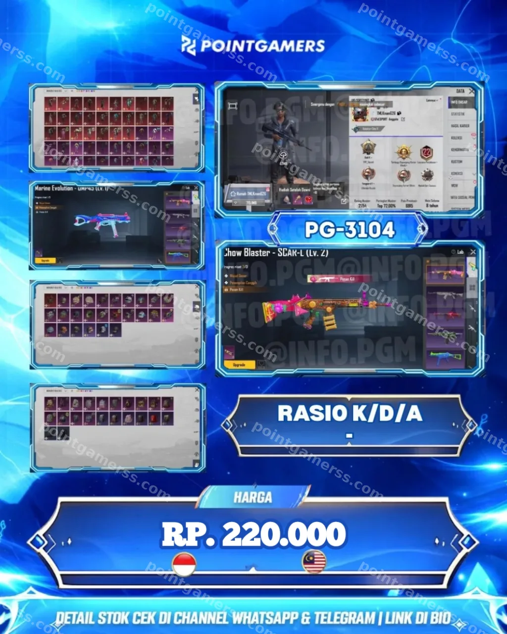 PG-3104 - UMP MARINE EVOLUTION LV 1, SCAR L CHOW BLASTER LV 2