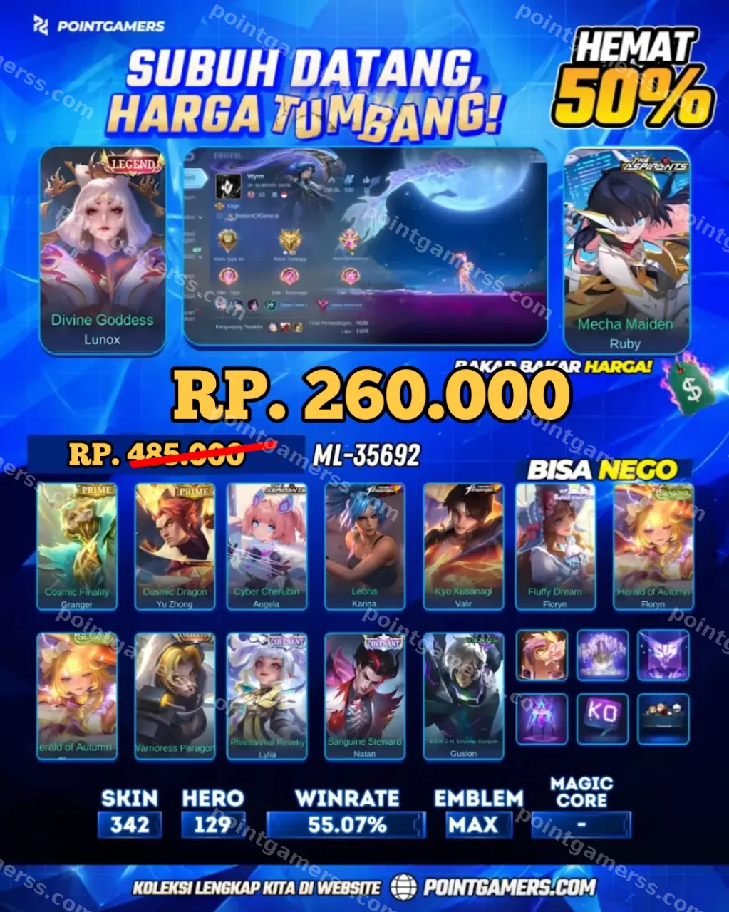 LUNOX LEGEND, RUBY ASPIRANTS 1