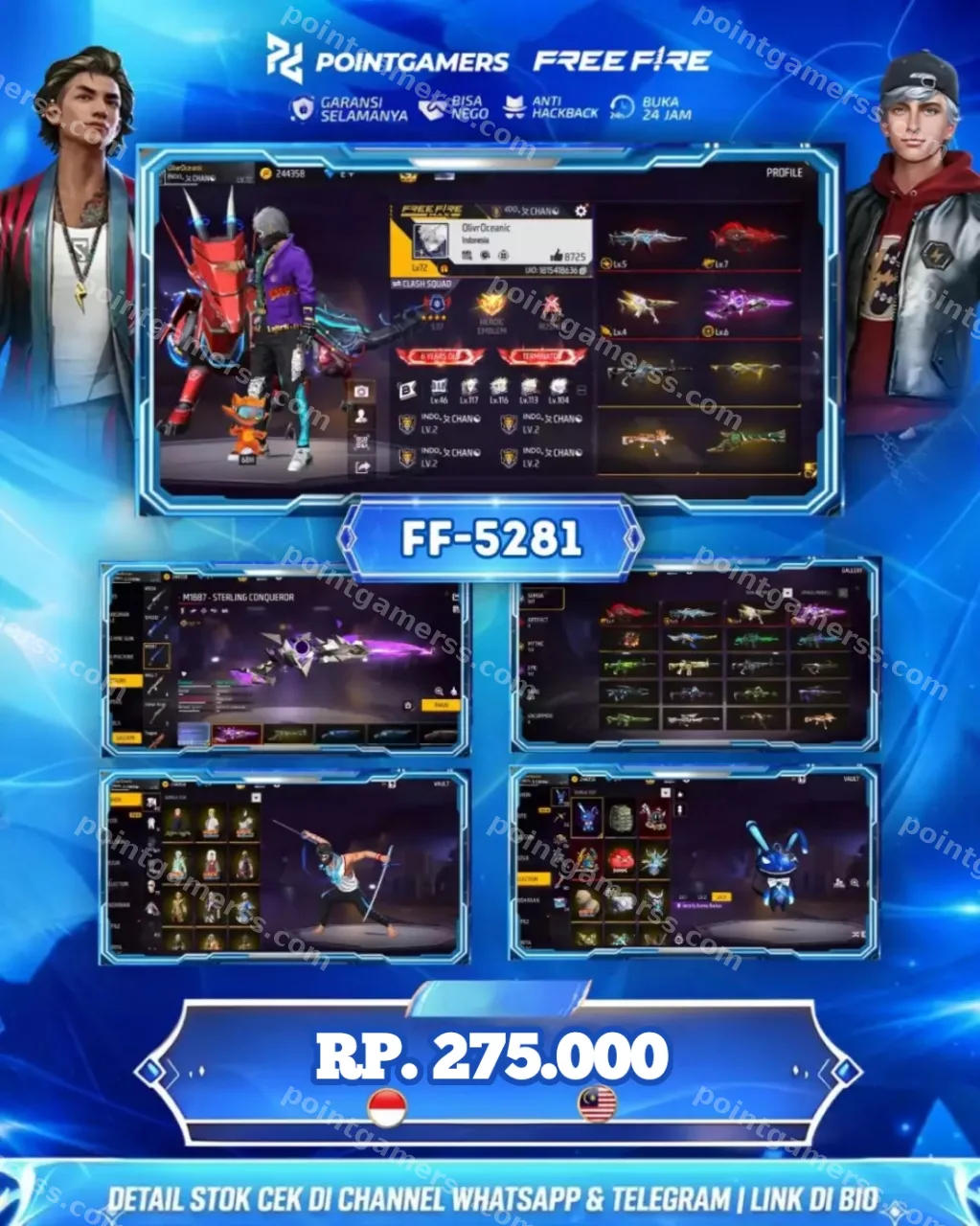 FF-5281 - EVO : ADA 4, MAX 1 OTW 2, SG2 : 4 RASA, EVO GURUN MAMBA BUNNY