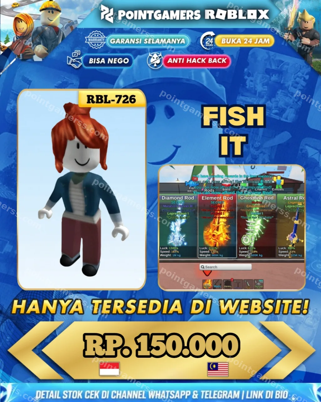 RBL-0726 - 5 M COIN, LVL 695