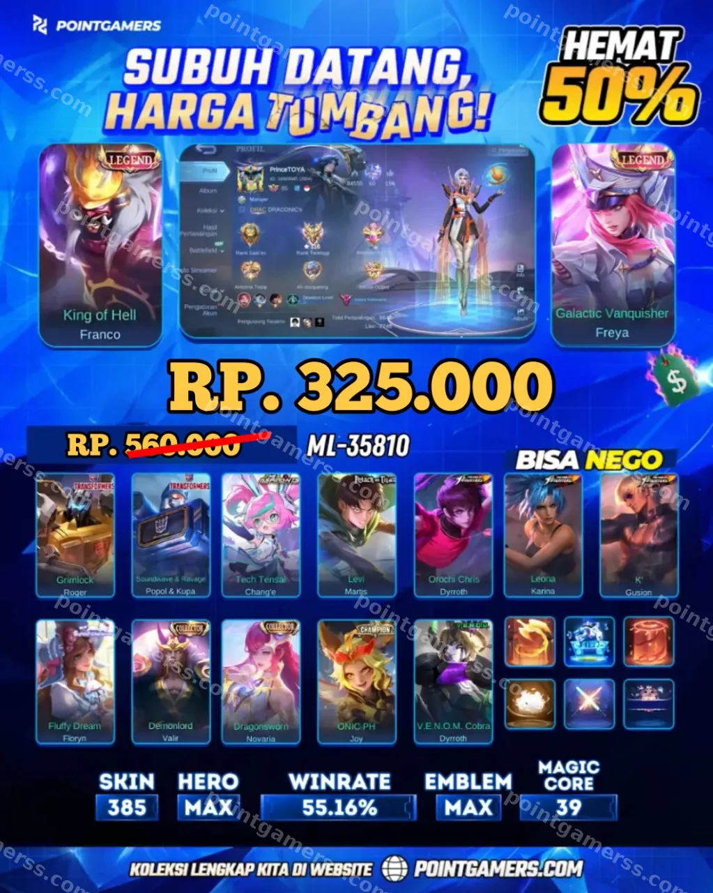 FRANCO LEGEND, FREYA LEGEND 1
