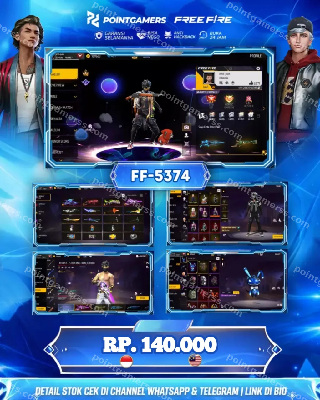 EVO 4 MAX 2, SG 2 : EVO , TEROMPET, AQUA, MAMBA, PELURU SUCI 1