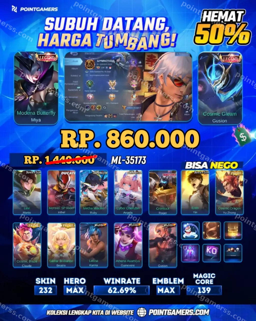 ML-35173 - MIYA LEGEND, GUSION LEGEND