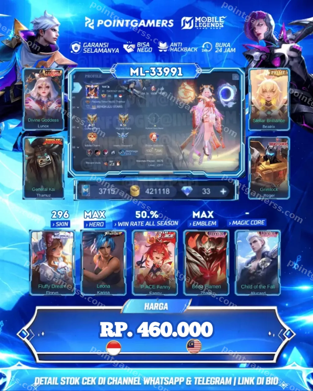 ML-33991 - LUNOX LEGEND, BEATRIX PRIME